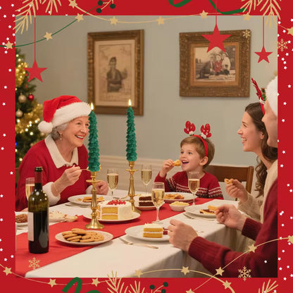 Set of 3 LED Christmas Tree Candles – with Remote Control